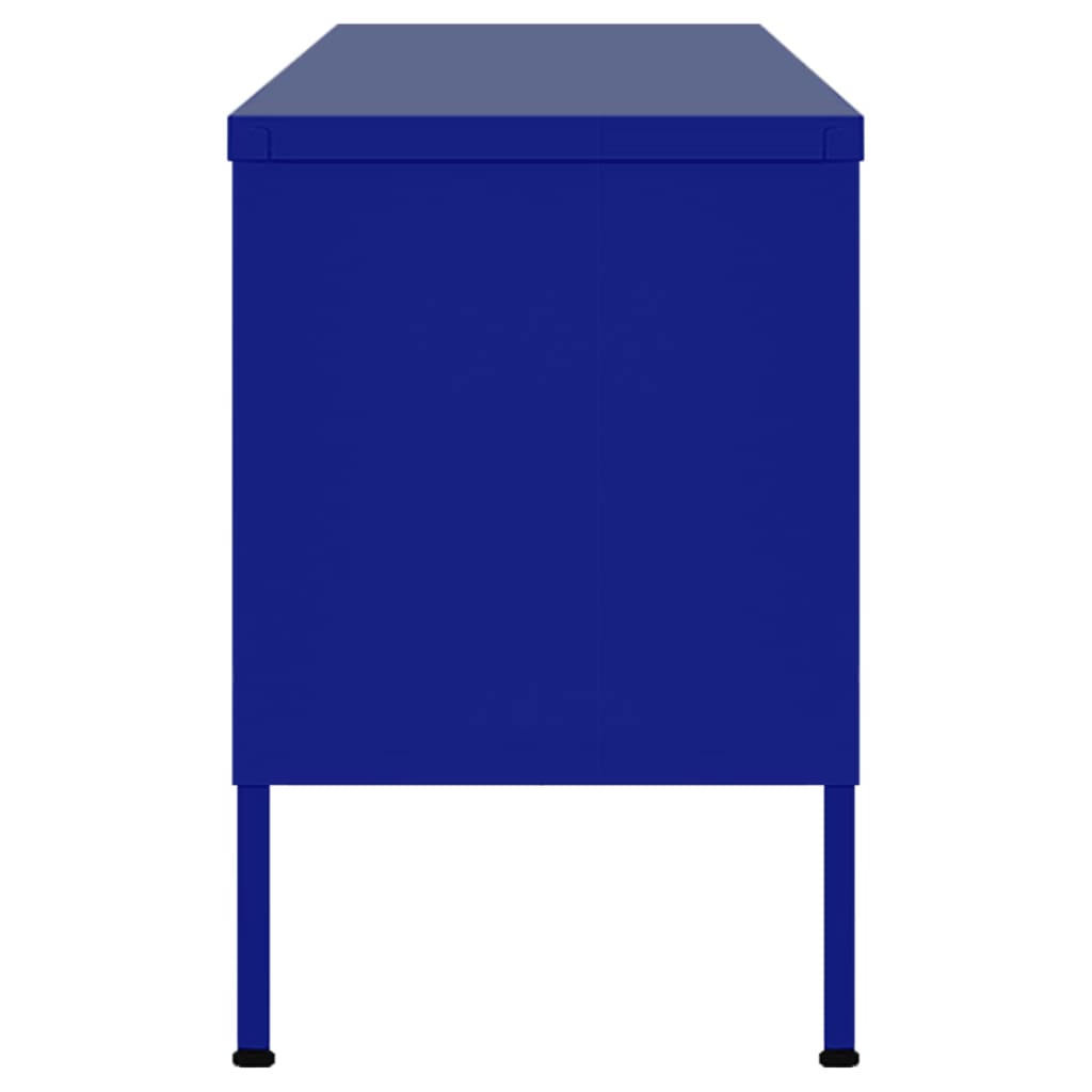 TV Cabinet Navy Blue 105x35x50 cm Steel